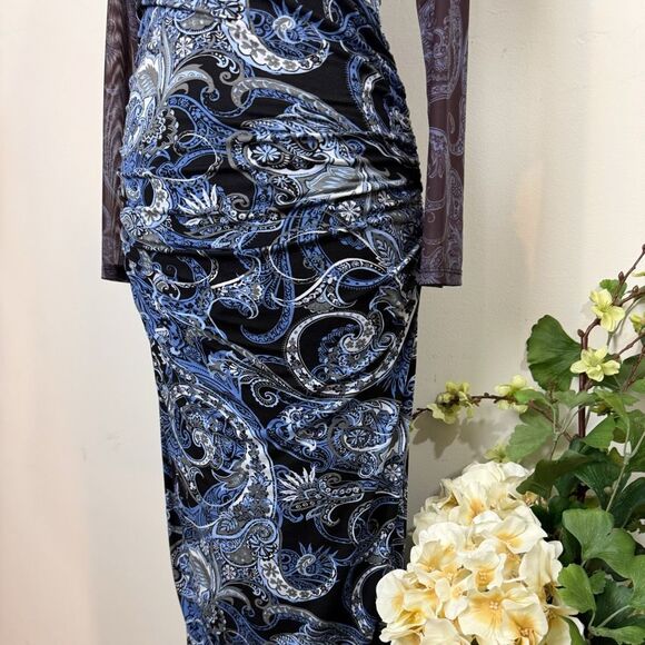 ANTHROPOLOGIE | mesh halter mock-neck dress | medium | new nwt - Picture 3 of 15